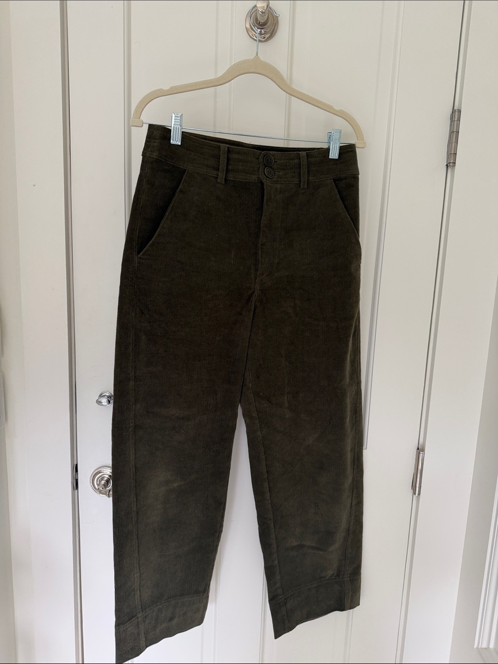 Women’s Olive Green Corduroy Pants